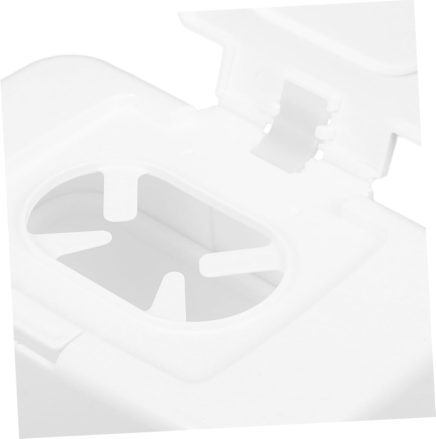 Kichvoe White Plastic Wipes Dispenser - Refillable Wipe Holder with Dustproof Lid for Baby Nursery, Living Room, Bedroom, Kitchen, and Bathroom image number 6