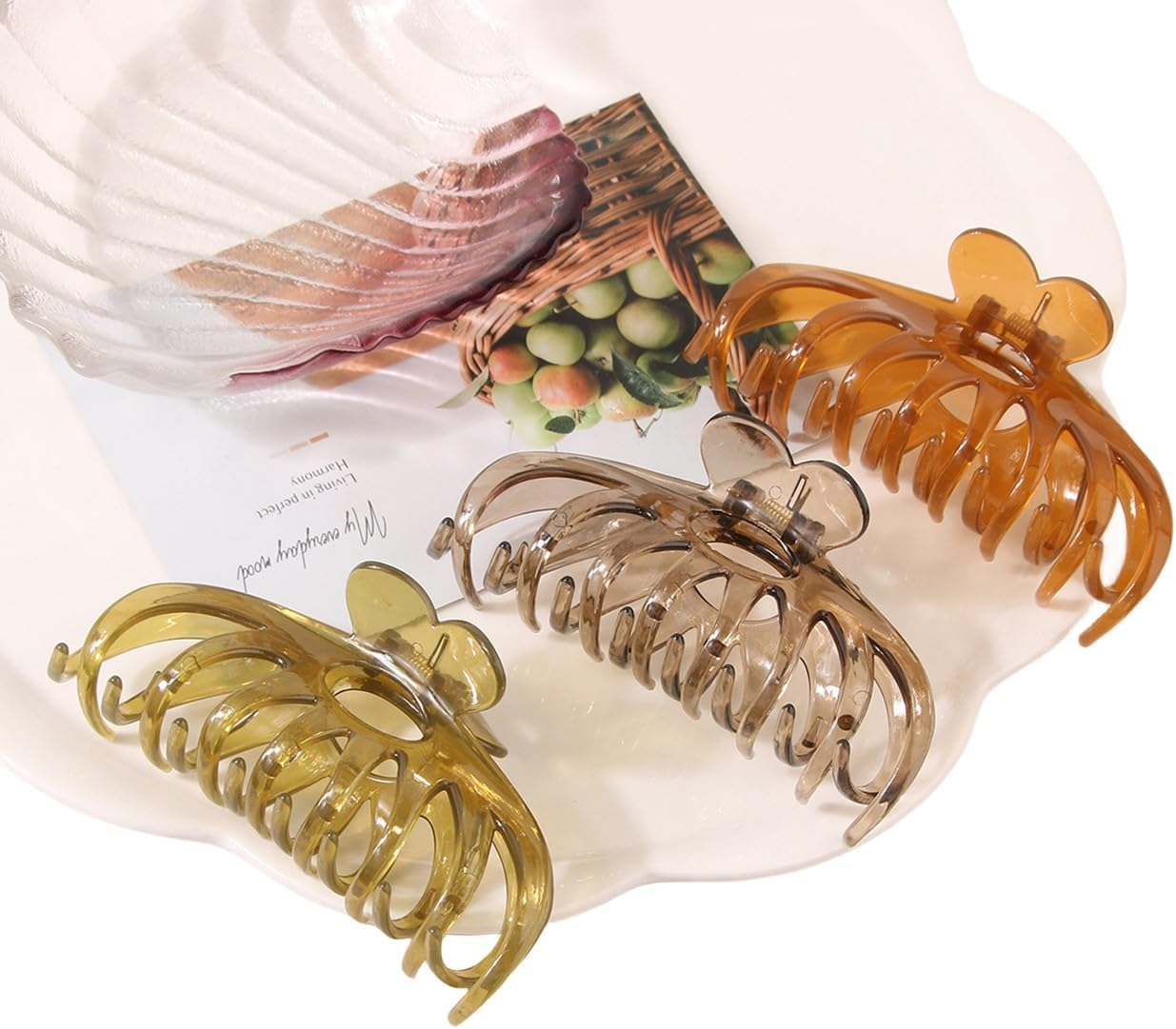 Traziewell Hair Clips, Women'S Big Claw Clips for Thick Hair for Women, Hair Clip for Long Curly Hair, Non-Slip Hair Clips, Girls 1205 image number 5