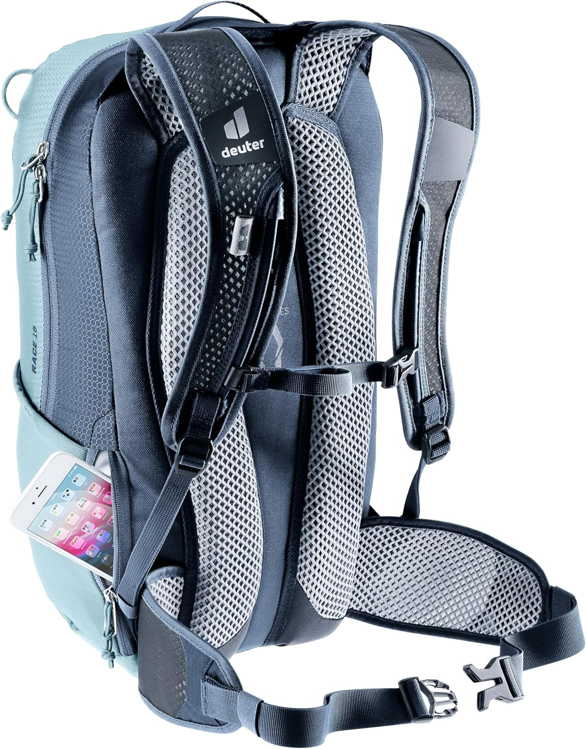 Deuter Racing Cycling Backpack, 16 Lake X Ink, 16L image number 3