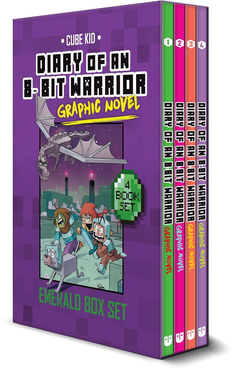 Diary of an 8-Bit Warrior Graphic Novel Emerald Box Set image number 1