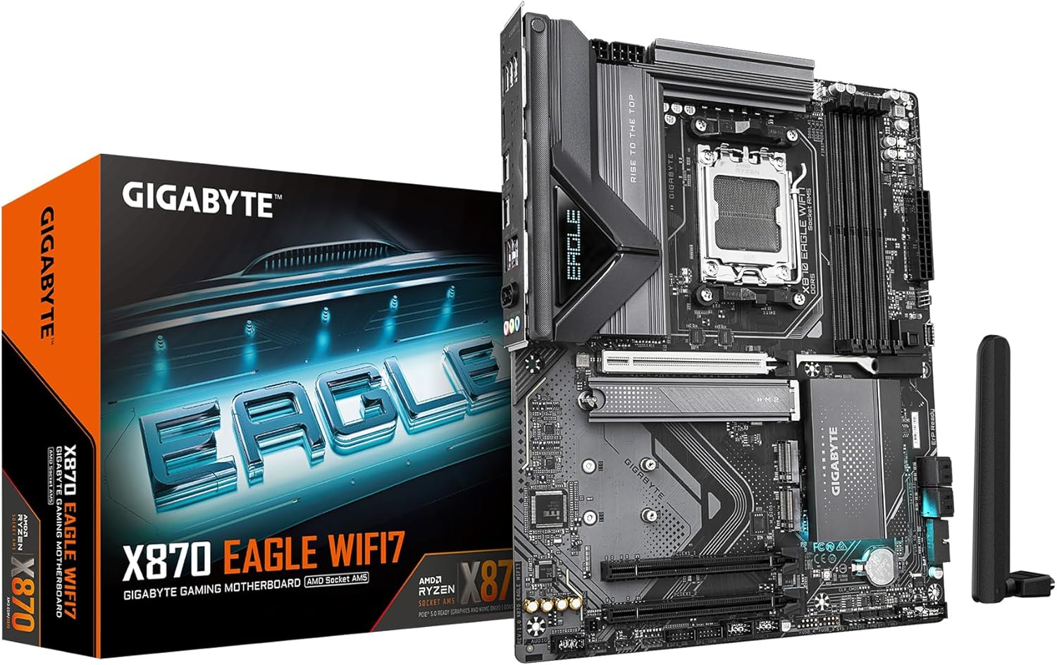 GIGABYTE X870 Gaming WIFI6 AM5 LGA 1718, ATX, DDR5, 3X M.2, Pcie 5.0, USB4, Wifi 6, 2.5Gbe LAN, Ez-Latch, 5-Year Warranty image number 3
