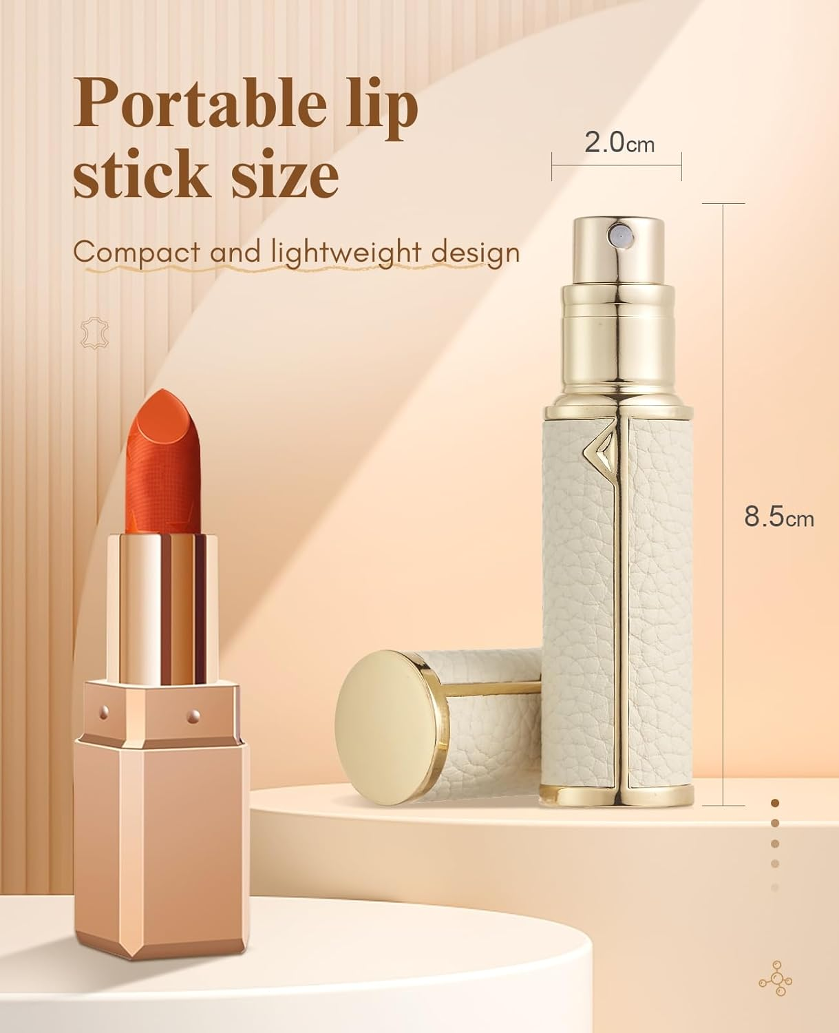 Perfume Atomizer Refillable,Empty Portable Cologne Dispenser,Mini Aftershave Sprayer for Men and Women 5ML (Pink) - Custom Made, X-Flash image number 3