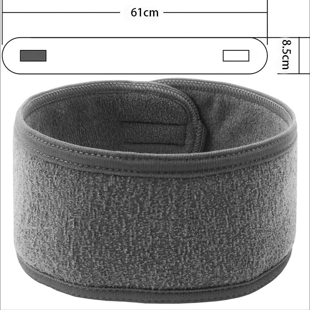 Adjustable Spa Facial Headband for Women &zwnj;4 Pack, Soft Makeup Hair Band, Skincare Head Wrap for Bath, Sport, Yoga & Gym (Gray)&zwnj; image number 4