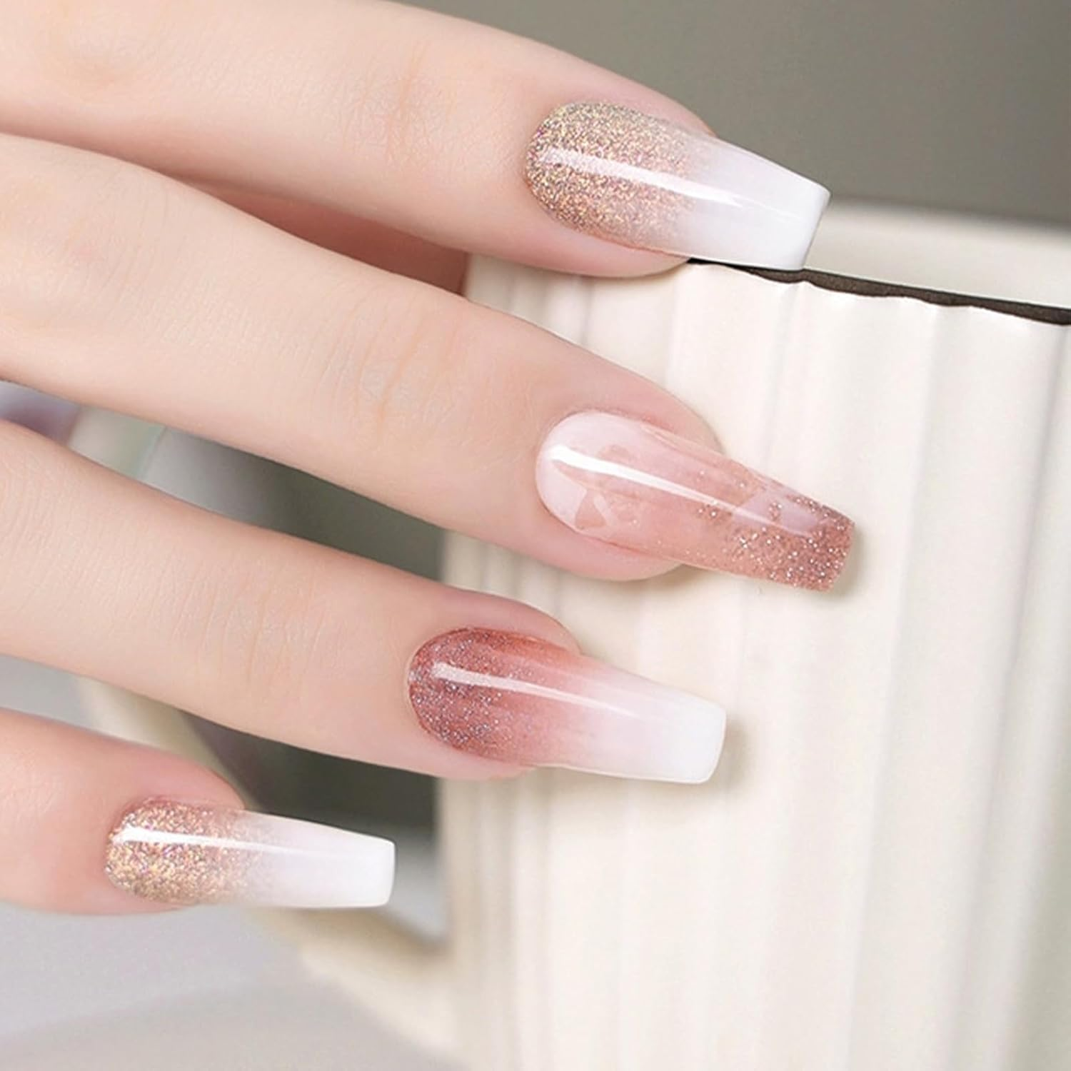 Gel Nail Polish Blooming | 15Ml UV LED Blooming Polish | Long-Lasting Clear Blossom Fingernail Coat Base for Traveling Home Outdoor School image number 2