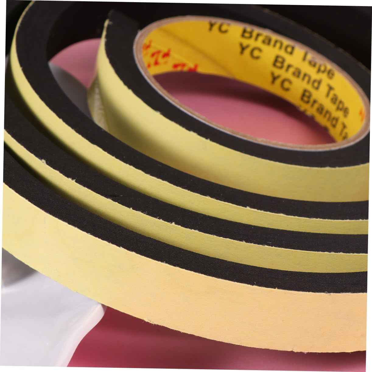 5Pcs Eva Sponge Tape Adhesive Sealing Strip Crash Tape for Indoor Outdoor Use Weatherproof Protection for Doors Trunks image number 3