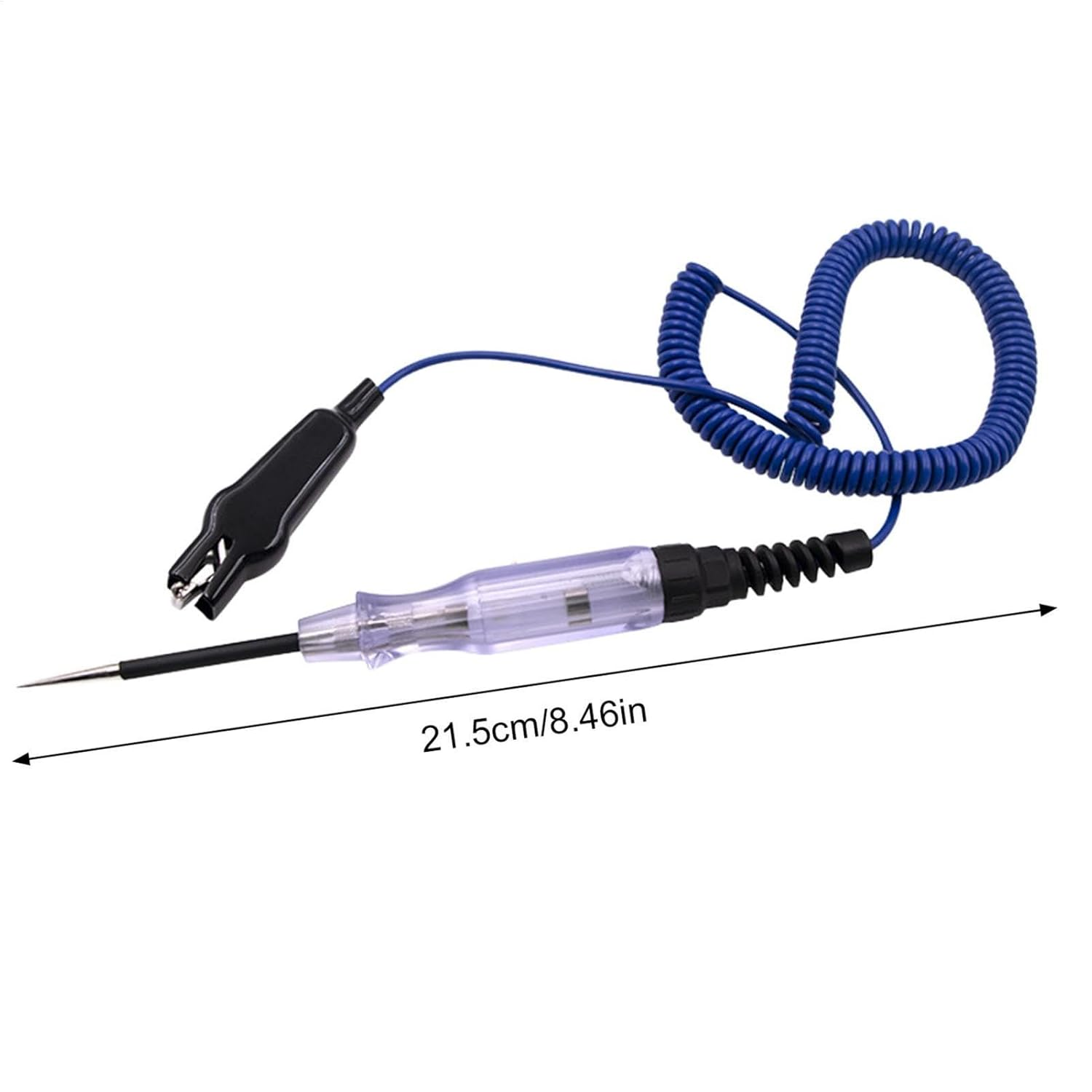 Car Fuse Tester - Voltage Test Light 6-24V Circuit Tester - Electric Tool with Extended Spring Wire Probe Fuse Pen for Car