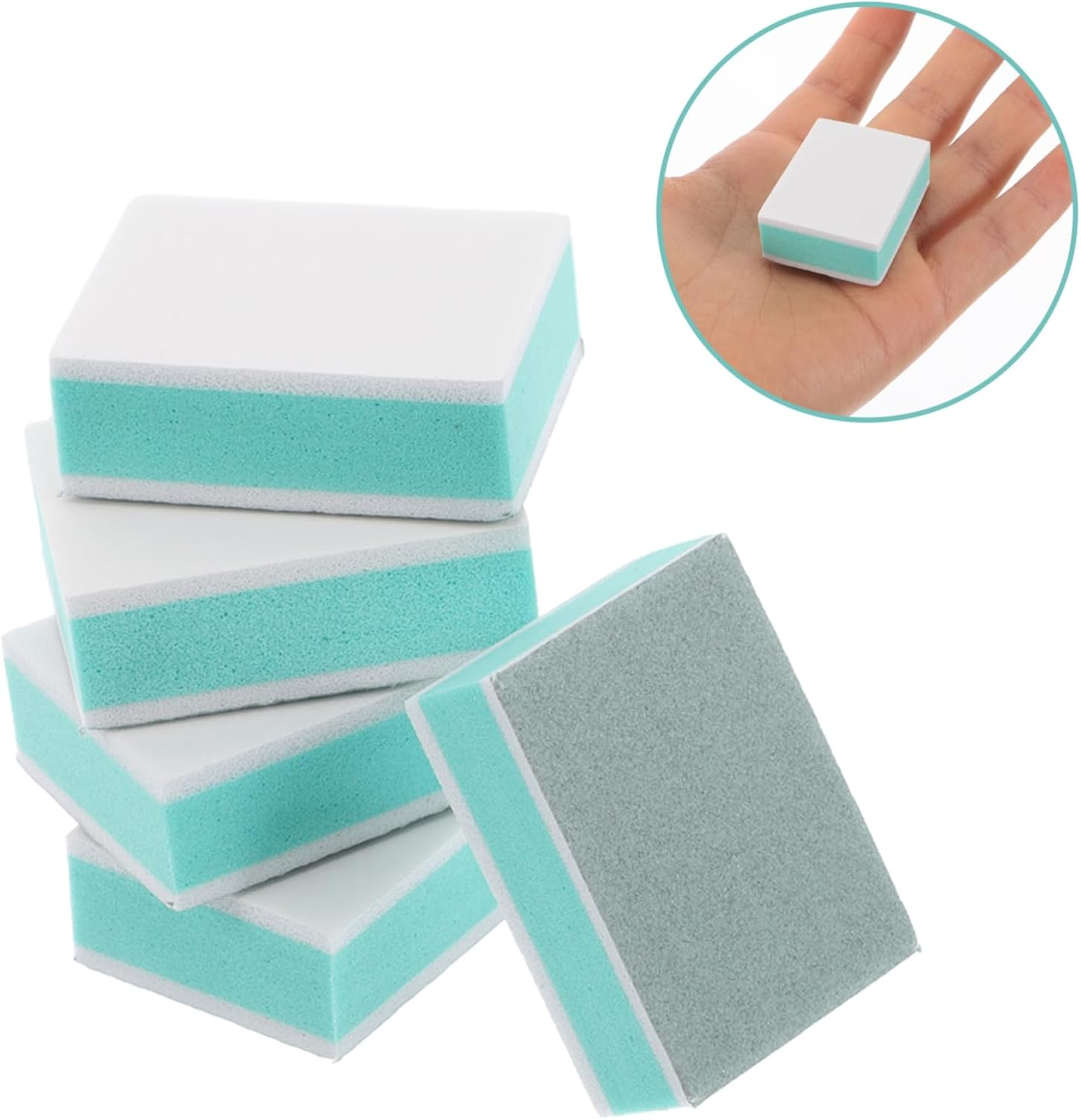 50Pcs Nail Polishing and Manicure Sponge Nail Files for Natural Shaping Files with Soft Comfortable Grip High Elasticity Block Buffers for Professional Salon Use and Home Care image number 5