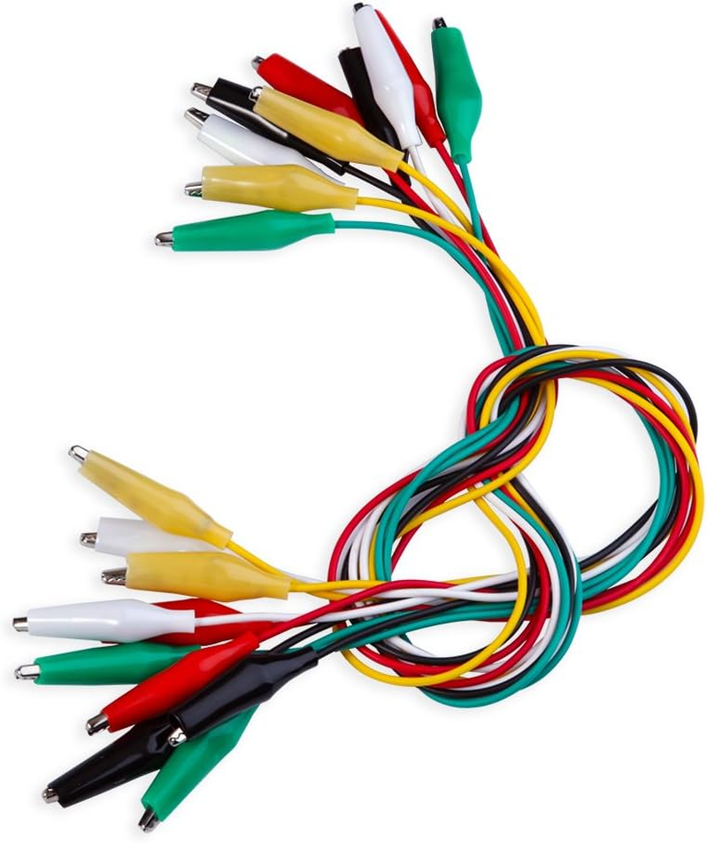 ELEGOO 30 PCS Test Leads Set with Alligator Clips Double-End 50Cm Jumper Wire for Arduino Project image number 2