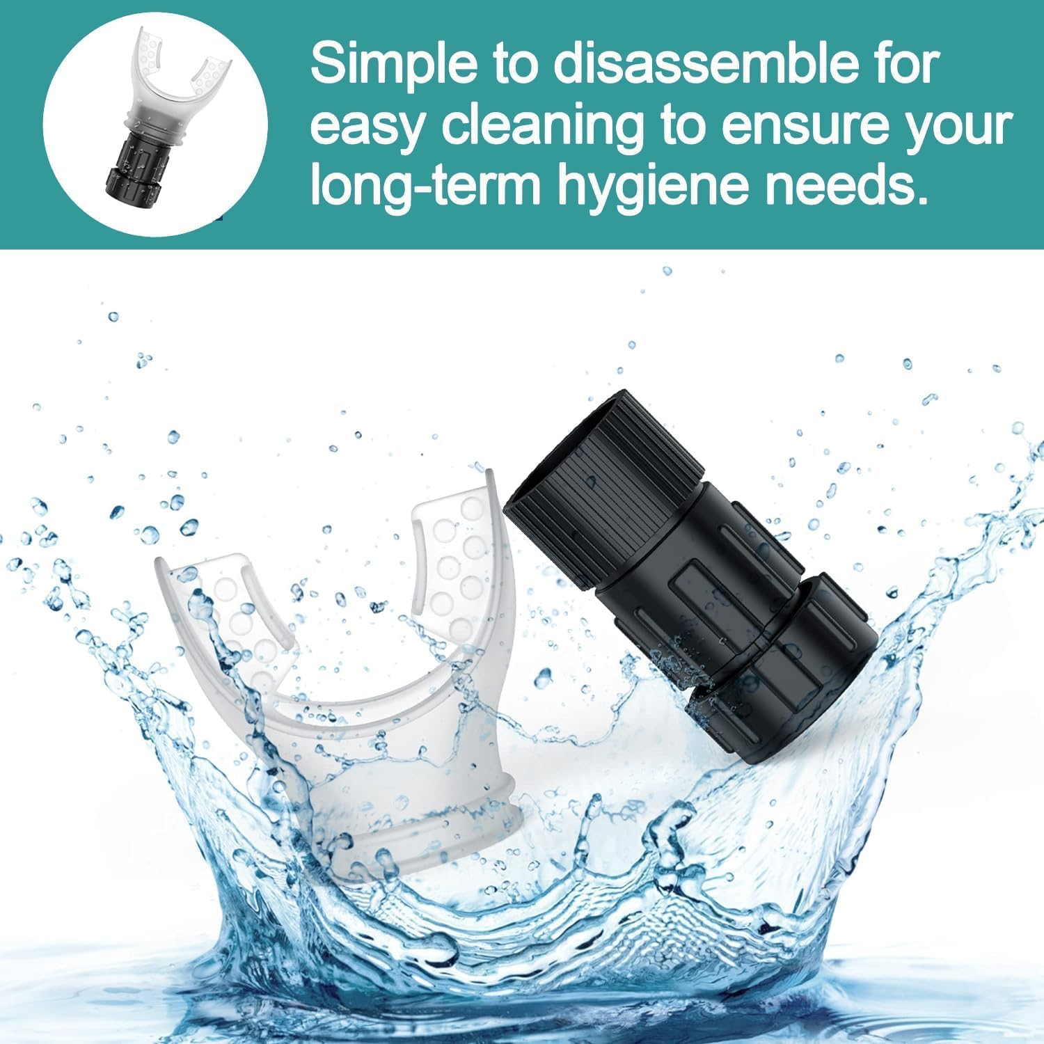 Airvantage Natural Breathing Exerciser Trainer for Drug-Free Respiratory Therapy │ Breathe Easier with Stronger Lungs │ Guided Ebook Included (White) image number 1