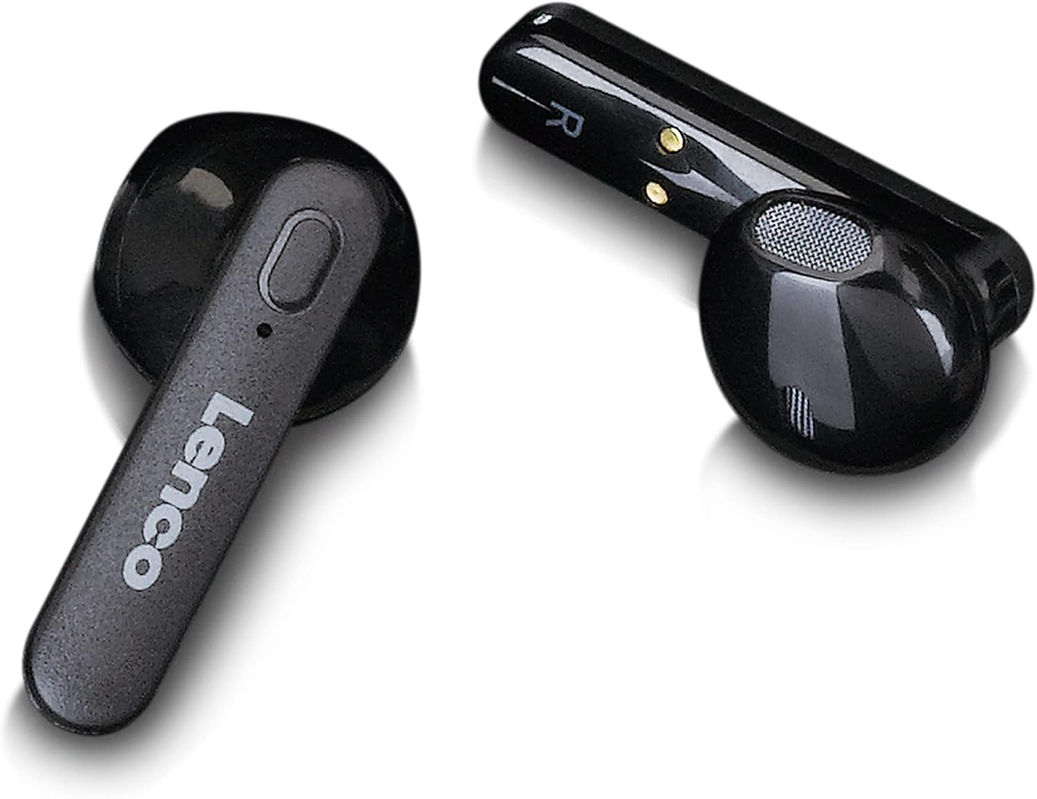 Lenco EPB-430BK True Wireless In-Ear Headphones with Bluetooth, Wireless Ear Buds, Wireless Charging, USB-C Charging, Charging Case with Display, Black image number 1