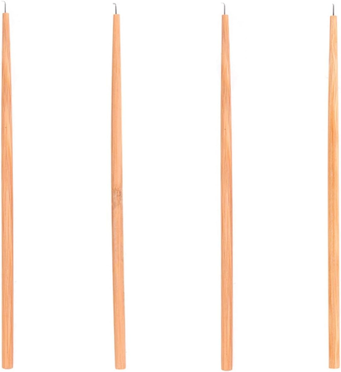 Eigell 4 Pieces Ventilating Needle Hair Wig Ventilating Holder Professional Hair Weave Needles for Lace Wig False Beard Making Repairing Weaving