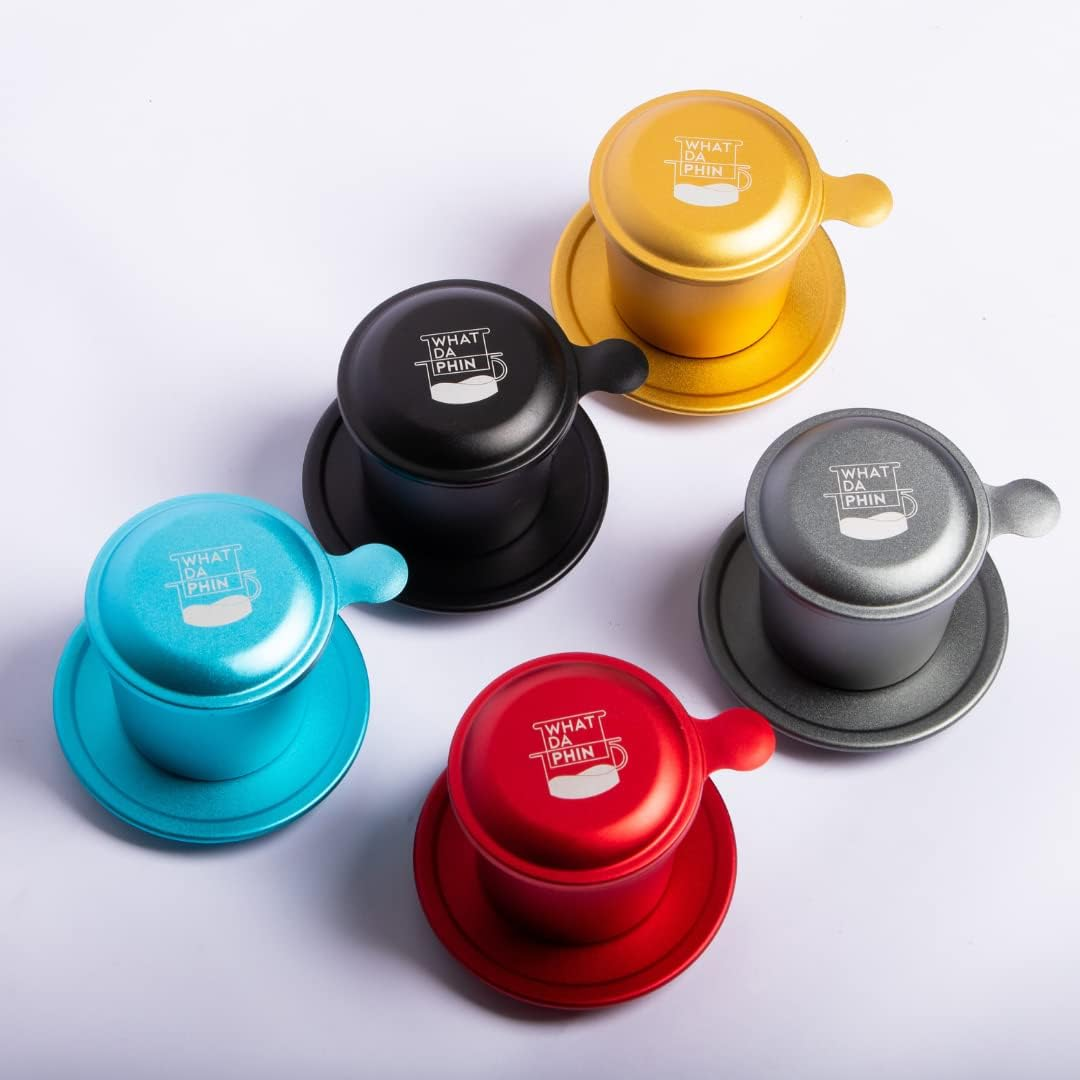 Authentic Vietnamese Coffee Phin Filter Set - Vietnamese Coffee Drip - Single Serve Coffee Brewer 5 Oz / 150Ml - Clever Vietnam Gravity Coffee Maker - Portable Pour over French Press Style Coffee