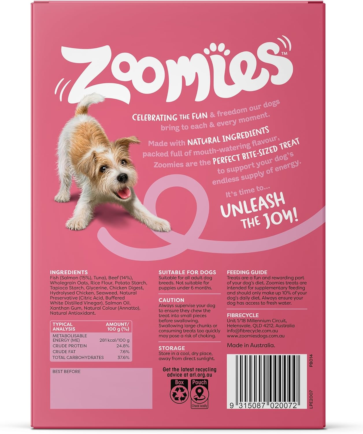 Zoomies Surf & Turf Salmon and Beef Treats for Dogs 200 G image number 4