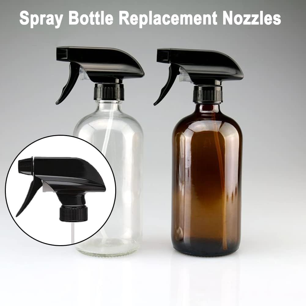 Heavy Duty Trigger Sprayer Replacement Nozzles - 28-400 Spray Bottle Nozzle, Plastic Sprayer Tops 6 Pack image number 1