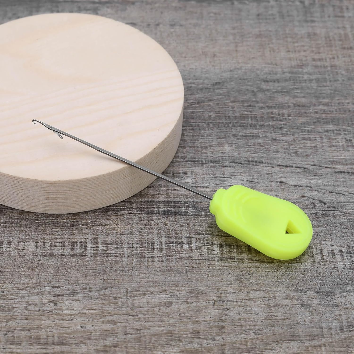 OTOTEC 5Pcs 9Cm Carp Fishing Baiting Needles Fishing Baiting Rigs Tool Carp Fishing Tackle Braided Needle for Bait Lures Bait Driller, Yellow image number 1