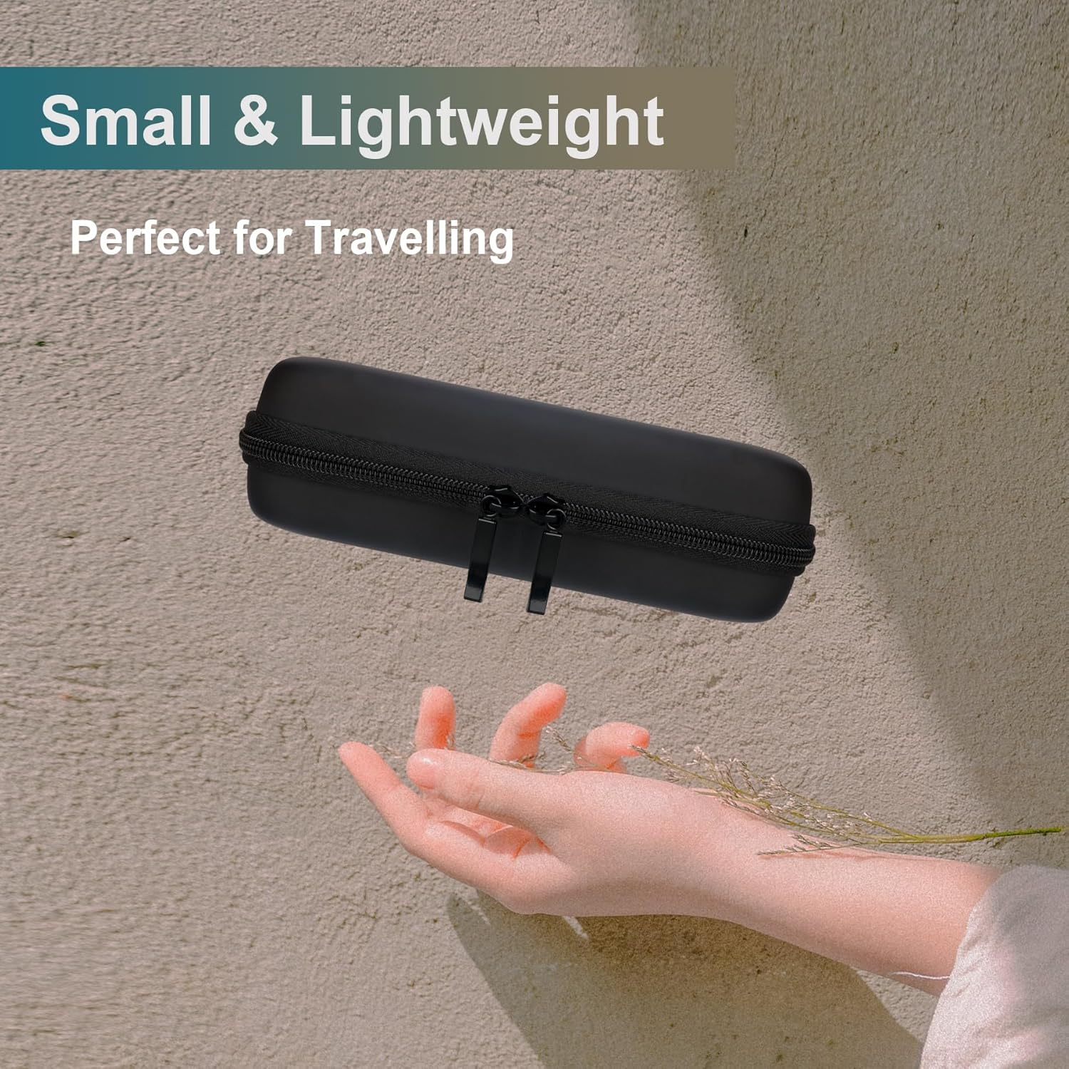 Diabetic Supplies Hard Case Diabetic Supply Organizer Bag Carrying Case for Diabetes Testing Kit Blood Glucose Monitor Kit with Blood Sugar Glucometer Test Strips Lancing Device Lancets, Black - Black image number 5