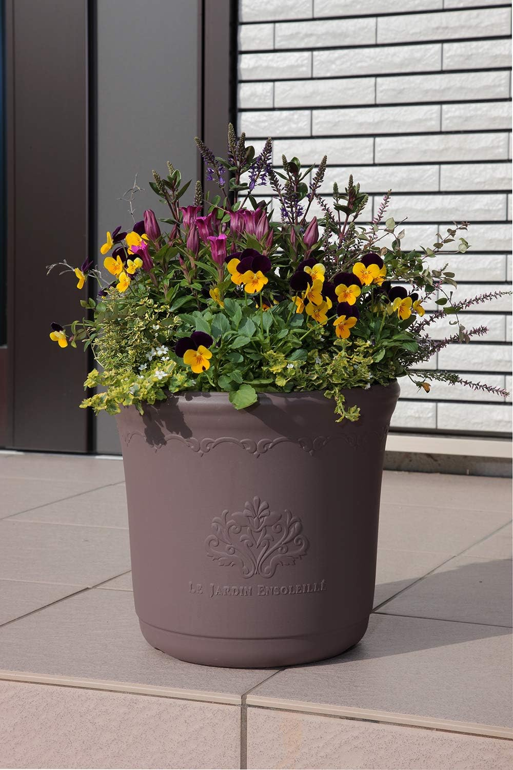 Appleware Plant Pot, Planter, Cecil Pot, 23 Type, Ash Brown, Soil Capacity: 2.1 Gal (5.5 L), Depth 9.2 X Width 9.2 X Height 8.3 Inches (23.4 X 23.4 X 21 Cm), Large Soil Capacity, Planting Planting, image number 4