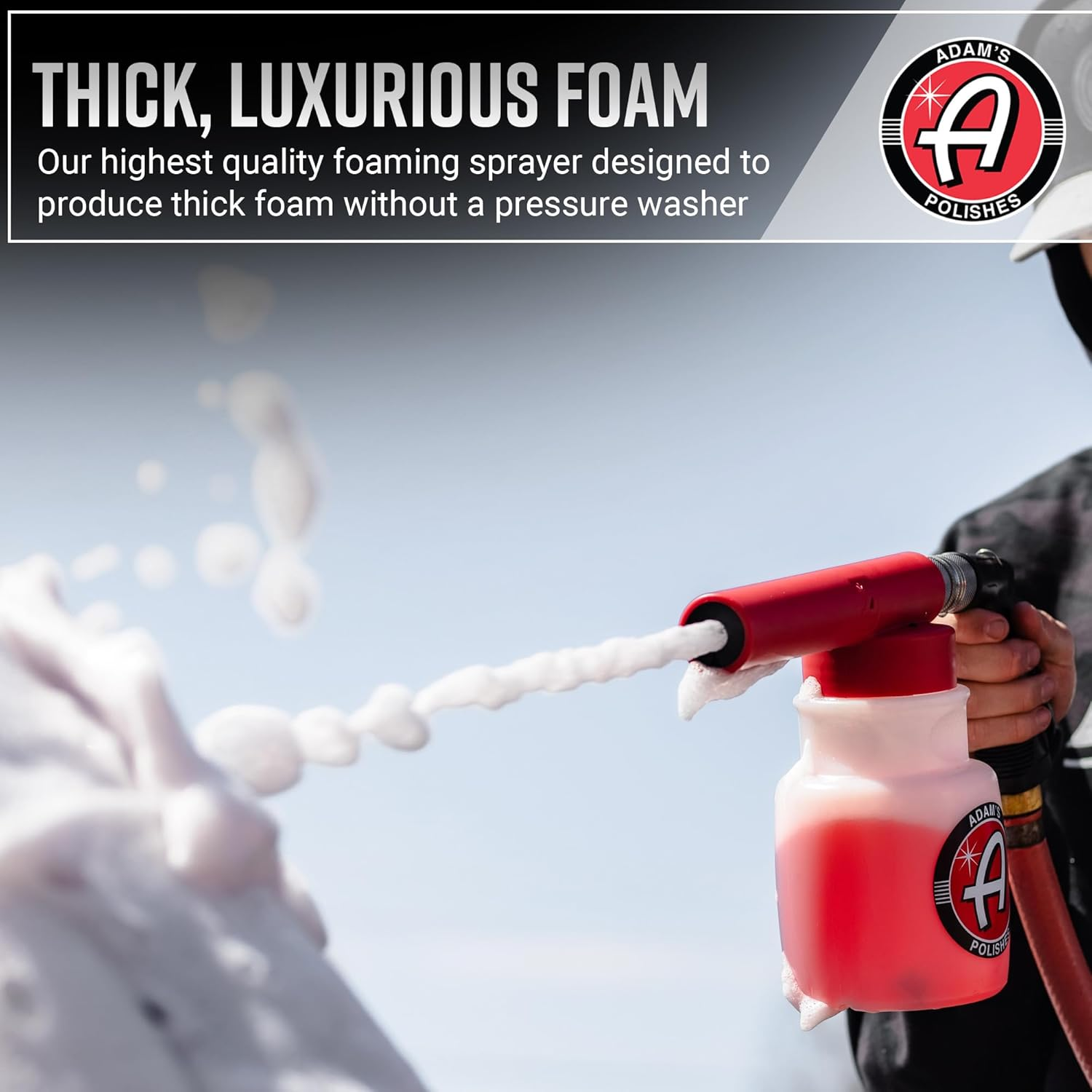 Adam'S Premium Foam Gun Car Wash Foam Gun for Garden Hose | Mix with Car Soap & Water & No Pressure Washer Required | Mega Suds Car Detailing & Car Cleaning Foam Sprayer image number 5