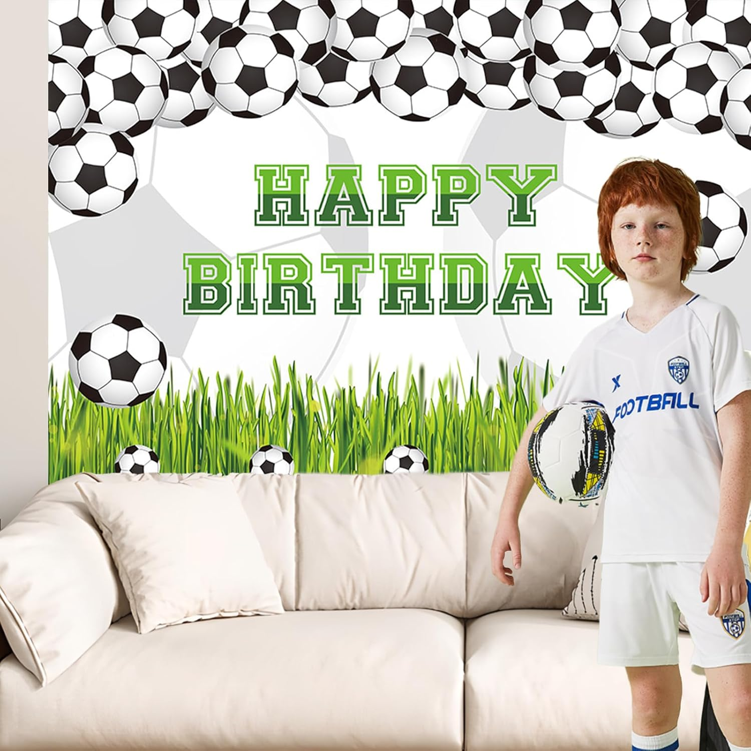 APROPHIC Football Birthday Party Background Football Birthday Banner Football Game Football Theme Boy Photography Background Birthday Party Gifts Photo Booth Props 7 X 5 Feet image number 4