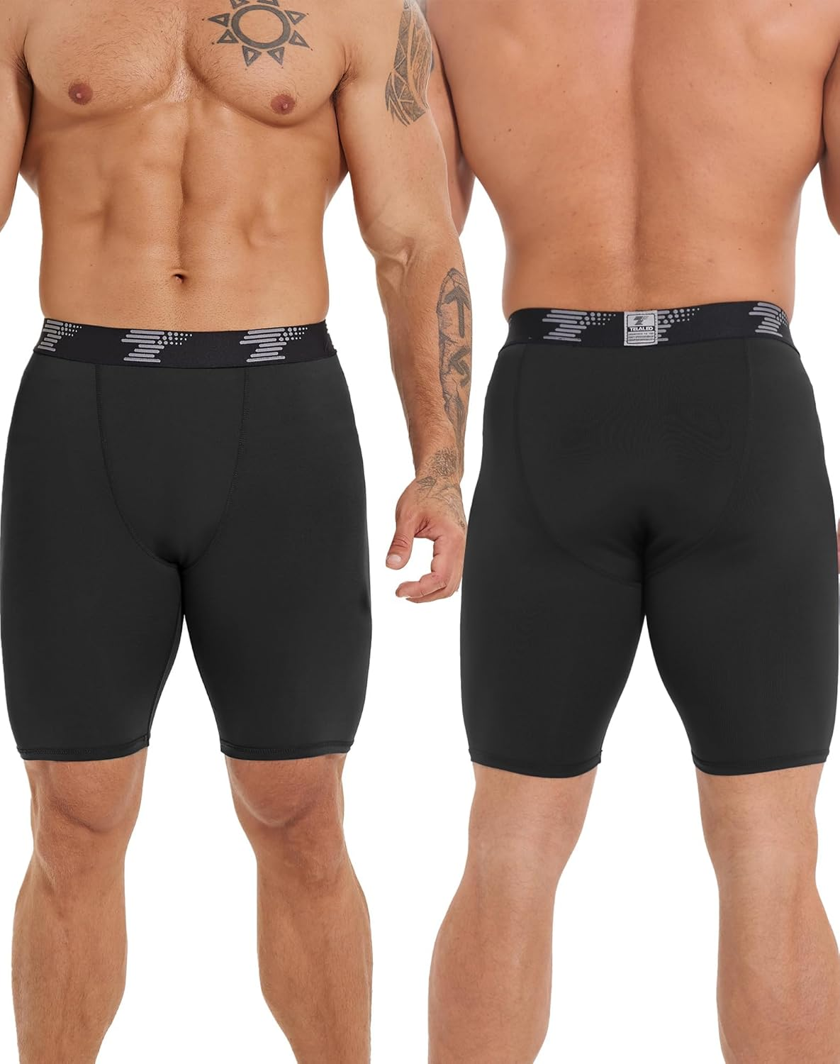TELALEO 5 Pack Men'S Compression Shorts Quick Dry Running Tights, Sports Performance Active Short Seta image number 2