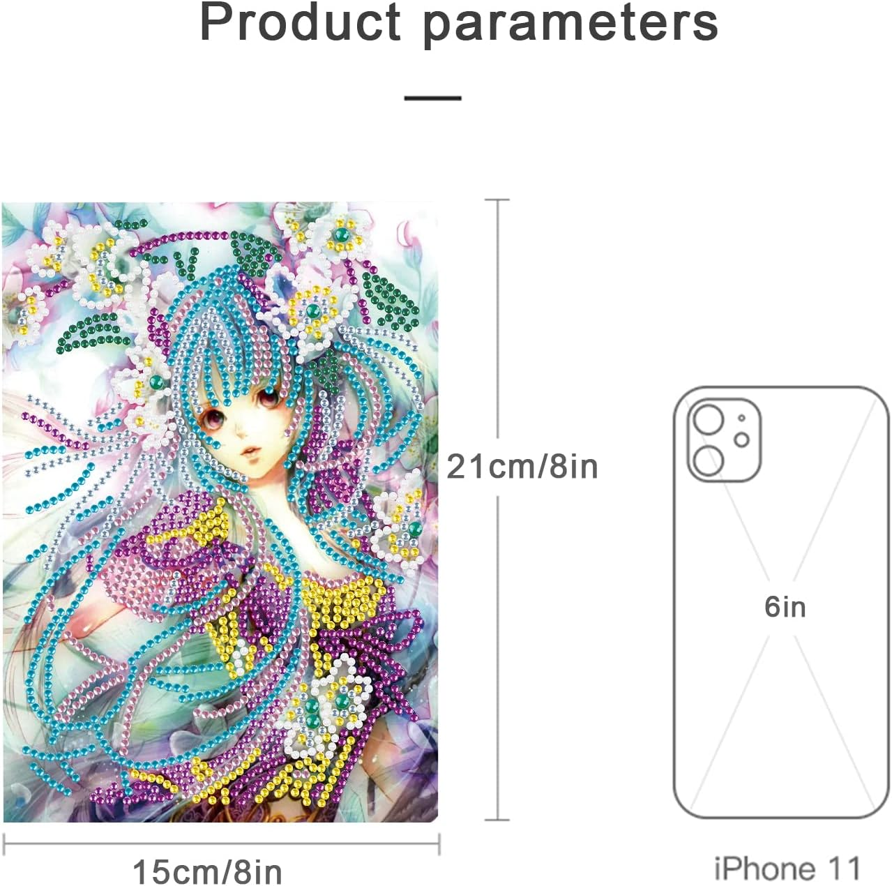 DCIDBEI Notebooks Diamond Painting Sketchbook A5 DIY Notebook A5 Blank Diamond Painting Notebook Embroidery Diary Book Flower Fairy Elf DIY Diamond Art Gifts Craft Set Adults - Bronze Lotus image number 4