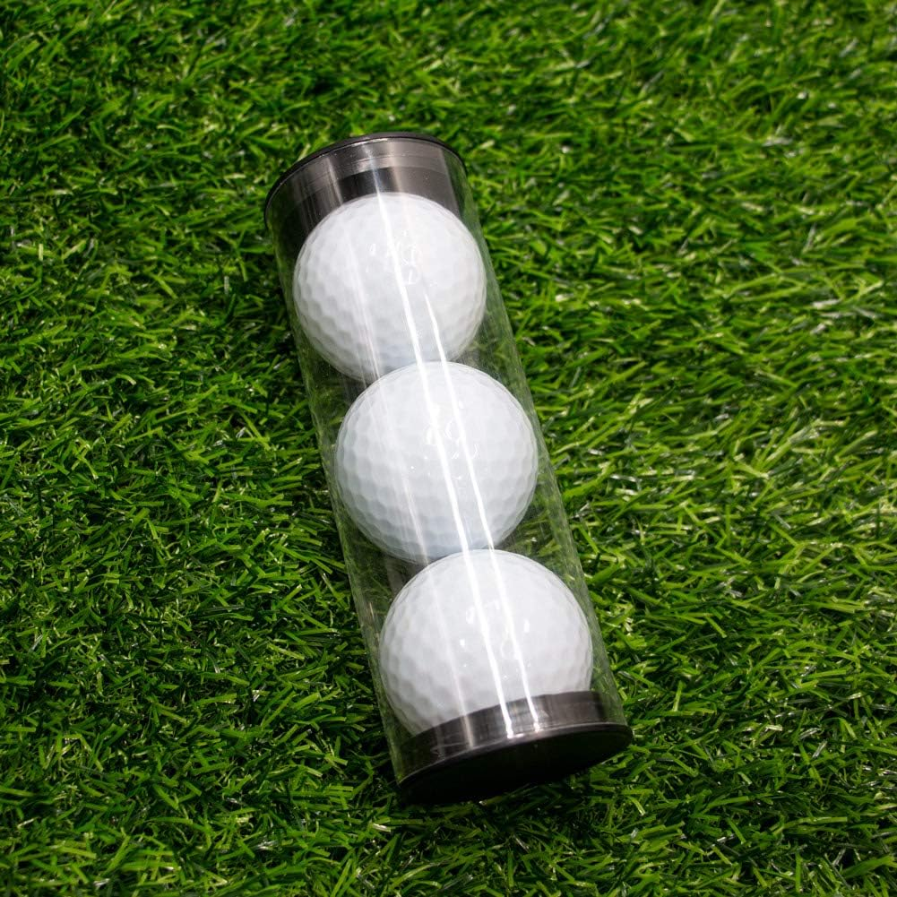 THIODOON Glow in the Dark Golf Balls Light up Led Golf Balls Night Golf Gift Sets for Men Kids Women - Upgarded 3 Pack: Pink Blue Yellow Timer Resettable image number 3