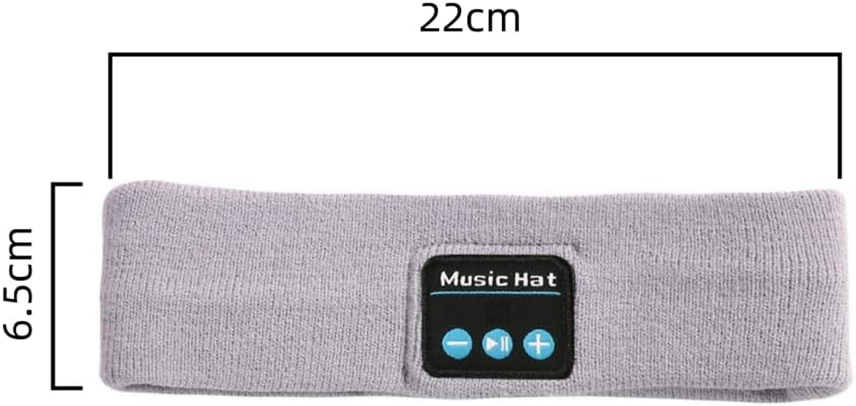 Frafuo Music Bluetooth Headband Headphones- Noise Cancelling Headphones for Sleeping Headphones-Running Headphones Sport,Sleep Headphones Wireless Bluetooth (Grey) image number 1