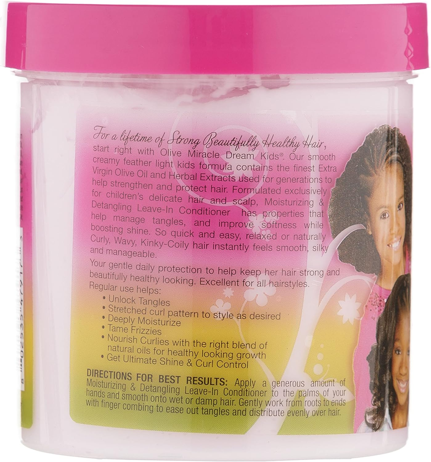 African Pride Dream Kids Leave-In Conditioner, Olive Miracle, 15 Oz. image number 1
