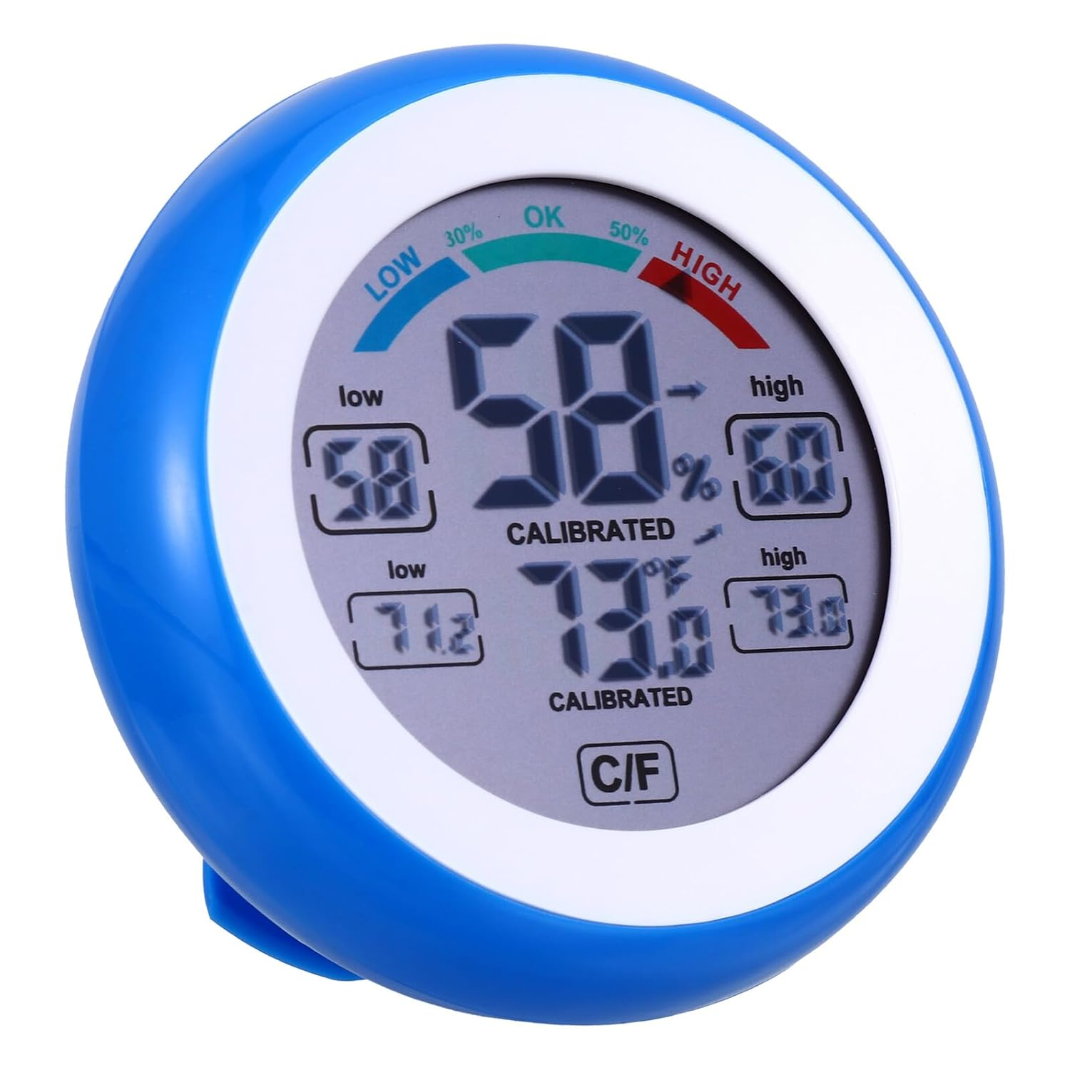 Outanaya Multi-Functional Digital Hygrometer and Indoor Thermometer with Touchscreen High Precision Temperature and Humidity Monitor Celsius Fahrenheit Switchable Comfort Level Display For image number 6