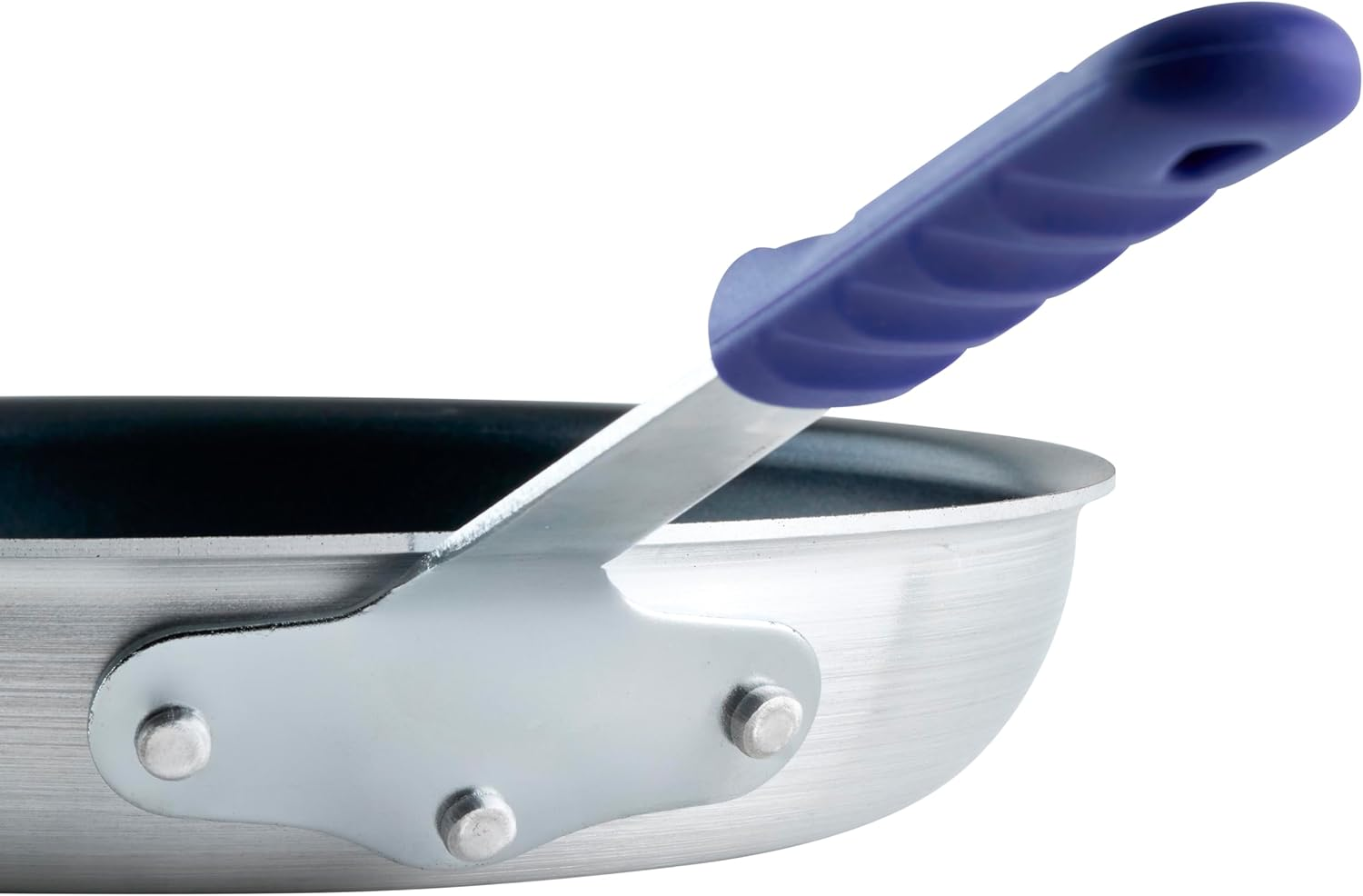 Winco AFPI-12NH, 12-Inch Induction Ready Aluminum Fry Pan with Non-Stick Coating and Silicone Sleeve image number 1