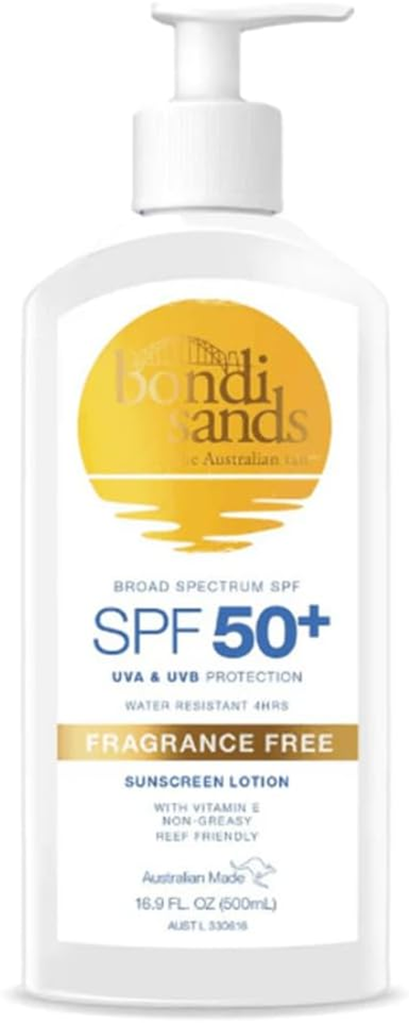 Bondi Sands SPF 50+ Fragrance Free Sunscreen Lotion 500Ml