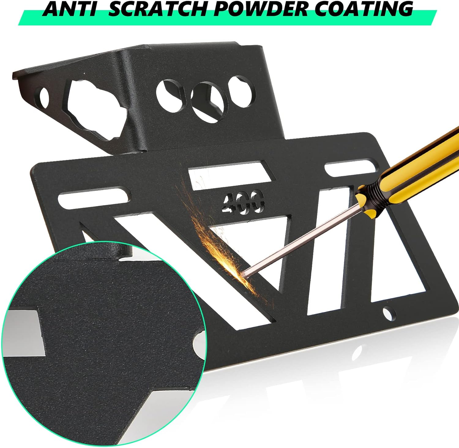 2024 2025 Ninja 500 Fender Eliminator Ninja 400 Fender Eliminator Tail Tidy License Plate Bracket Mount Fit with OEM & Aftermarket Turn Signal Z400 2018 2019 2020 2021 2022 2023 2024 2025 Z500 2024 image number 2