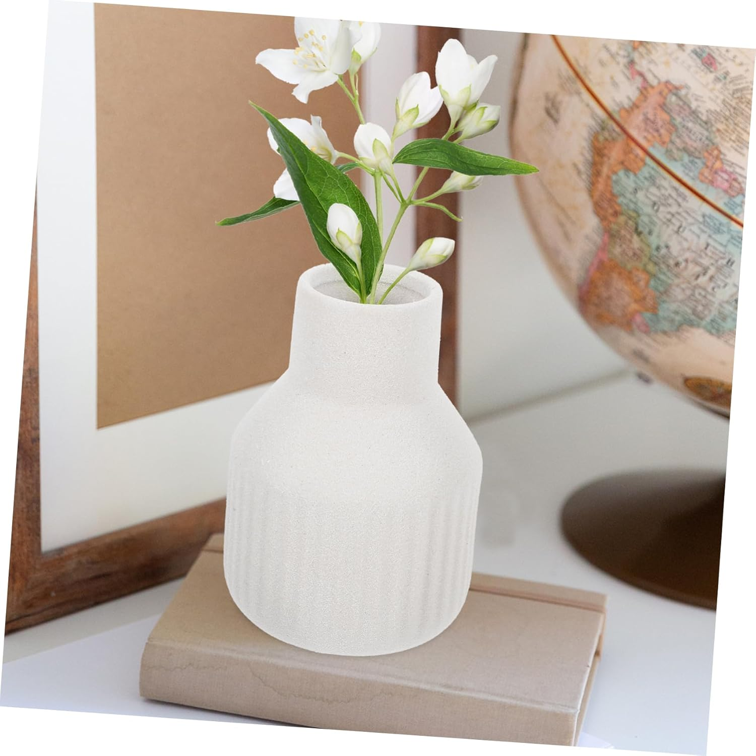 Cabilock Modern Ceramic Vase Decorative Flower Vase for Dried Flowers for Office Wedding and Home Decor Table Centerpiece for Farmhouse Style image number 6