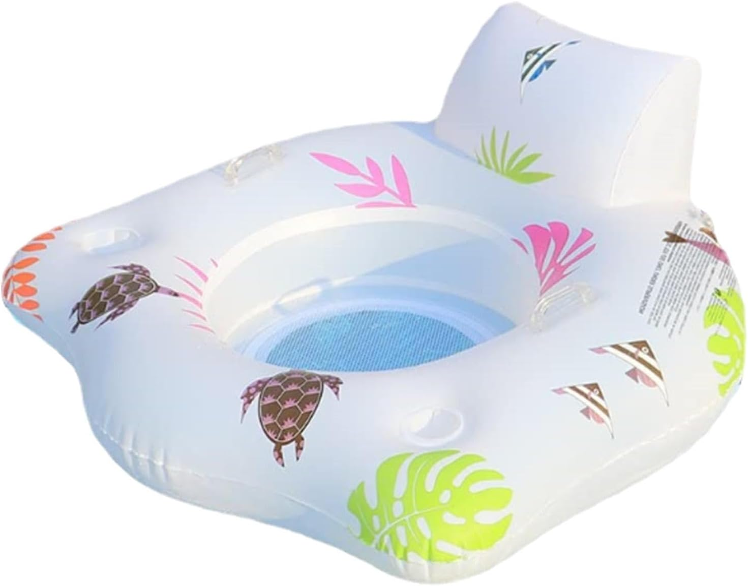 Pool Lounger Float | Beach Float Chair | Summer Float Recliner Chair for Swimming Pool, Inflatable Pool Floats Adult with Cup Holder and Color-Changing Lights image number 1