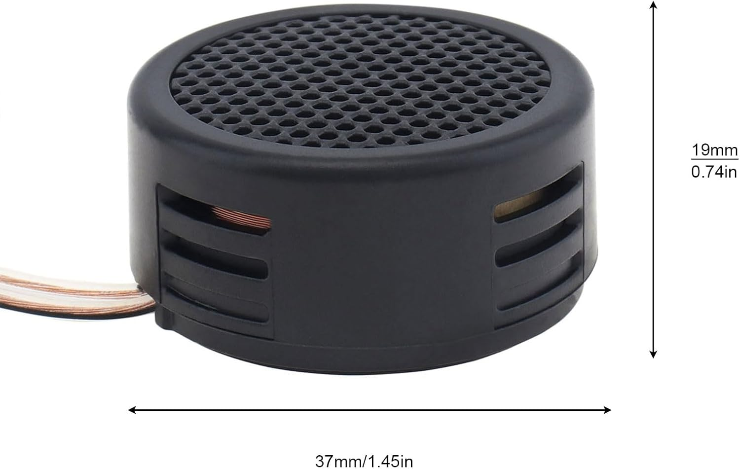 Car Tweeters, 2Pcs 500W High Efficiency Mini Dome Tweeter Speakers for Car Audio System image number 4