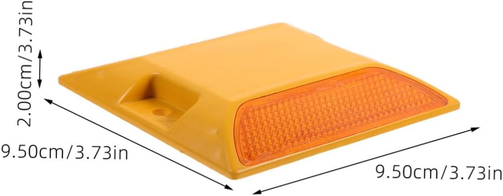 Anneome 2Pcs Plastic Road Spikes Reflective Road Markers for Driveway Entrance Pavement Markers Deterrent image number 6