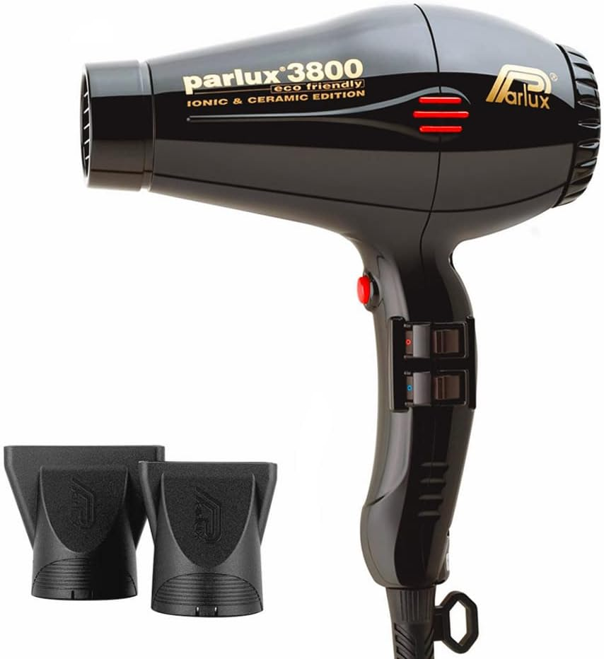 Parlux 3800 Ceramic and Ionic Dryer 2100W - Black