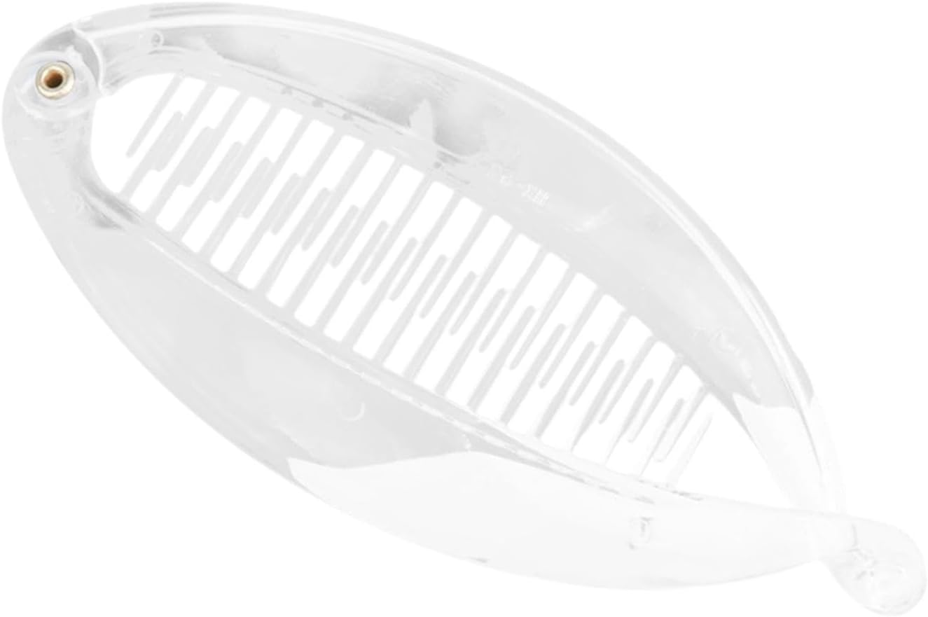 Frediuo Banana Hair Clip for Thin Hair,Classic Hair Barrette,Fashion DIY Hair Hair Accessories,Fishtail Banana Hair Clip,Hair Clamp, Clear image number 2
