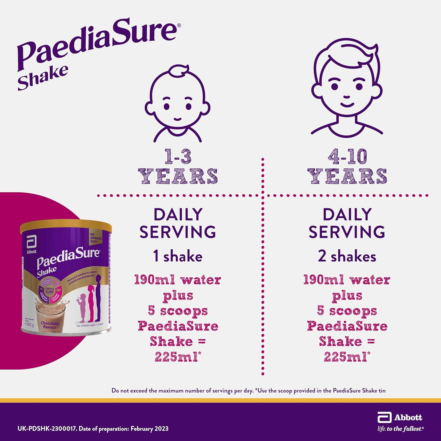 Paediasure Shake Balanced Nutritional Supplement Drink | Multivitamin for Kids with Protein, Carbohydrates, Essential Fatty Acids and Minerals to Support Growth and Development&dagger; | 400G | Chocolate image number 4
