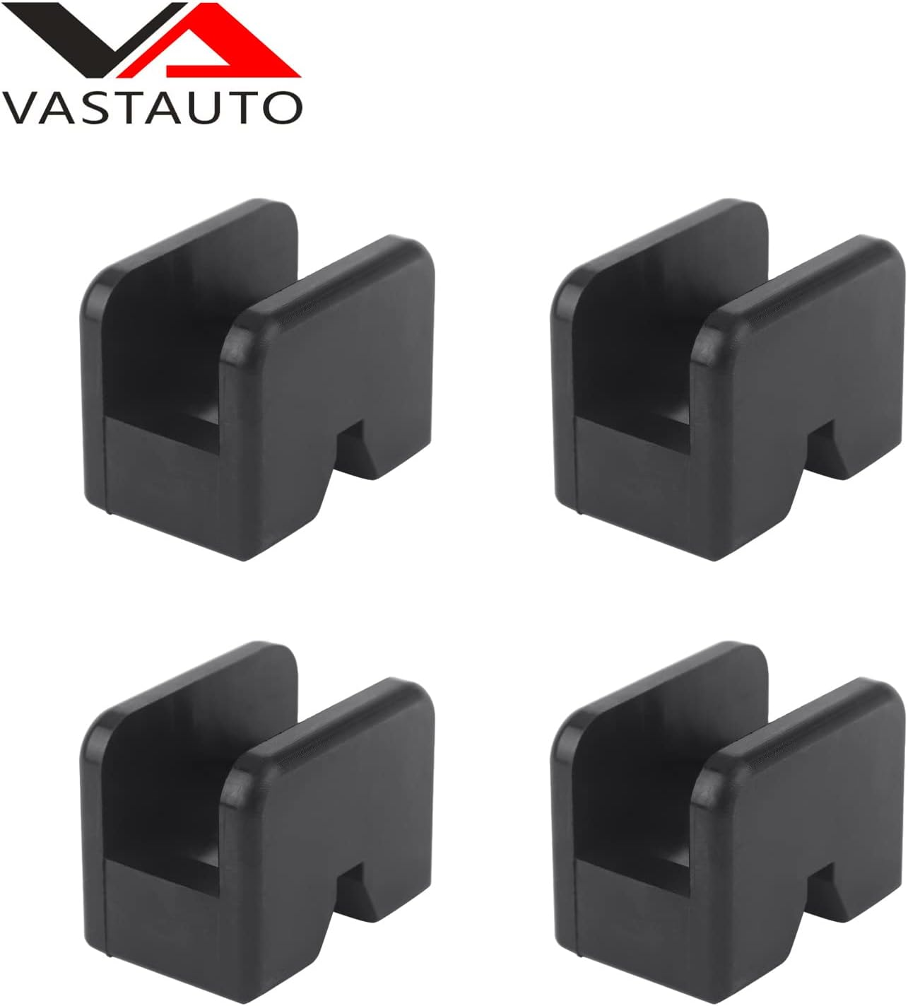 Jack Pad Adapter, Universal Heavy Duty Rubber, Slotted Frame Rail Pinch Welds Protector (4 Pack, 4 Ton Capacity, Car Compatible) image number 4