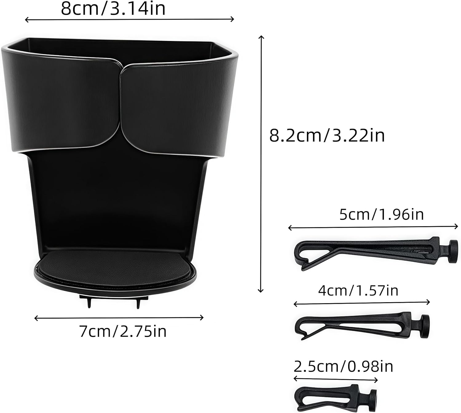 Adjustable Air Vent Cup Bottle Mount,2 Pcs Car Cup Holder, Universal Multifunction Car Drink Holder,Cup Holder Expander,Expander with Adjustable Base,For Car Universal Cup Holder image number 1