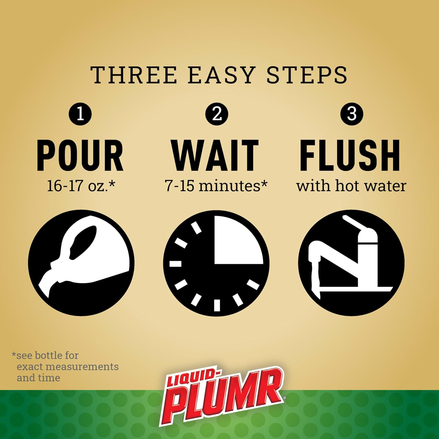 Liquid-Plumr Pro-Strength Drain Clog Destroyer plus Hair Clog Eliminator, Safe on All Pipes, 473Ml image number 2