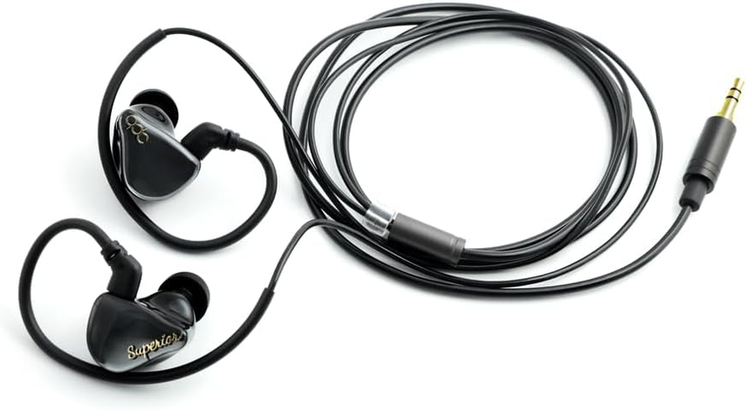 Qdc-Superior-Bk Superior Piano Black Earbuds with 0.4 Inch (10 Mm) Single Full Range Dynamic Driver, Coaxial Dual Magnetic Circuit & Dual Cavity Structure, Uses Iem2Pin Connectors, High Resolution, image number 4