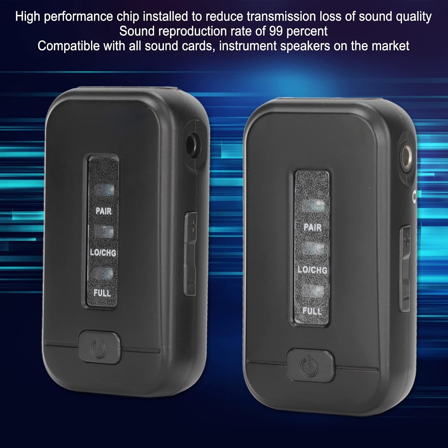 Wireless In-Ear Monitor System, 2.4G Delayless Wireless IEM System Transmitter and Beltpack Receiver, Professional Wireless in Ear Monitor for Live Streaming Stage image number 3