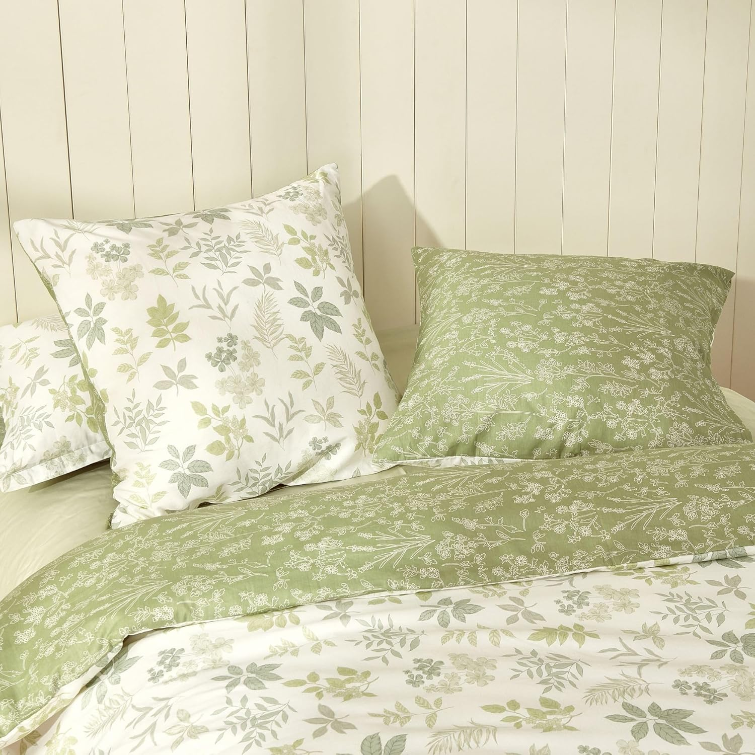 Dreamaker 2 Pack European Pillowcase (65 X 65Cm) 100% Cotton Lightweight & High Breathability Summer Pillow Cover Ultra Soft Bedding Crisp and Cool Feel Bed Decorative Pillow Cushion - Mabel image number 1