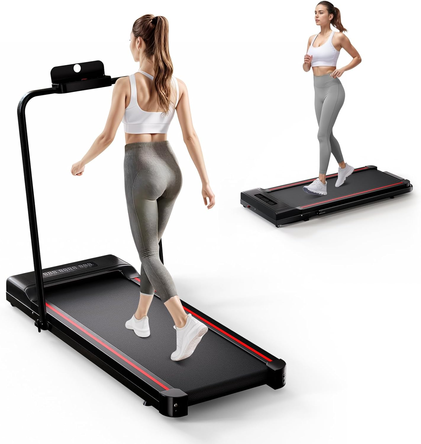 Under Desk Treadmill, Portable Treadmills for Home, 3 in 1 Foldable Walking Pad image number 3