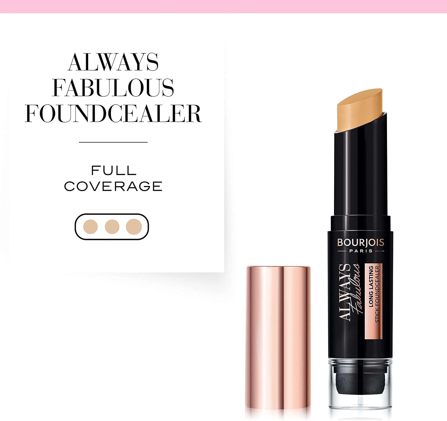 Bourjois Always Fabulous Long Lasting Stick Foundcealer - 420 Honey Beige - 600 Chocolate image number 7