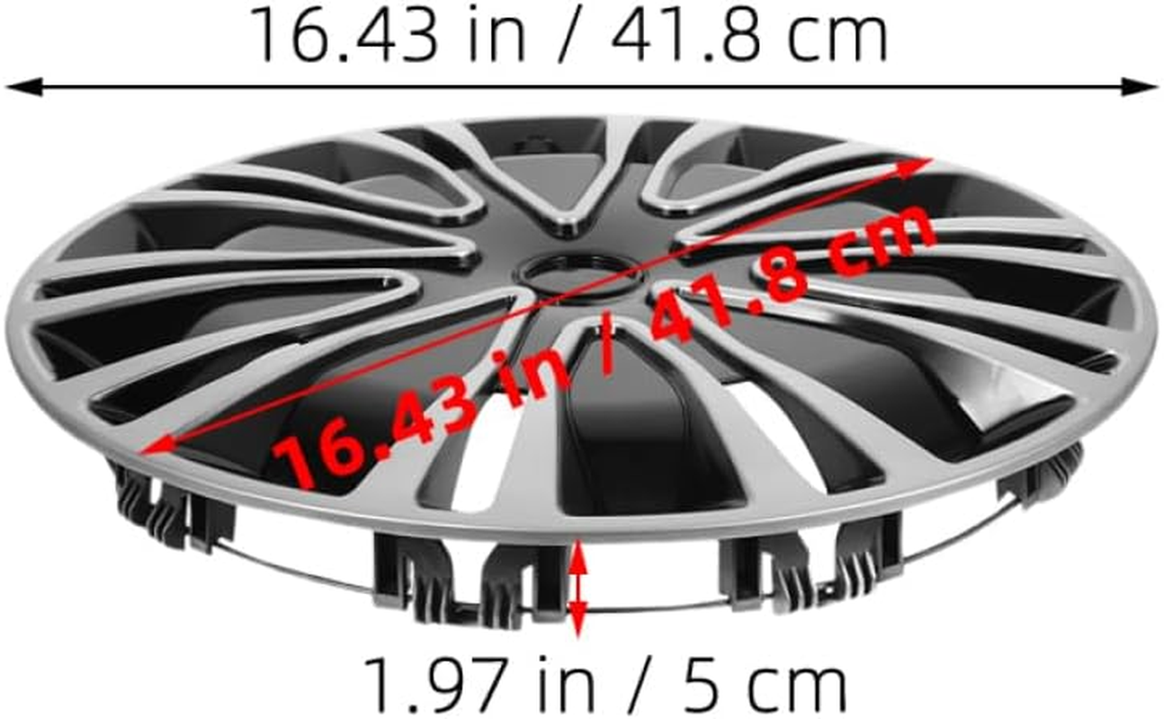 SEWOART 2Pcs Automotive Wheel Hub Covers Decorative Hubcap Car Rim Covers image number 6