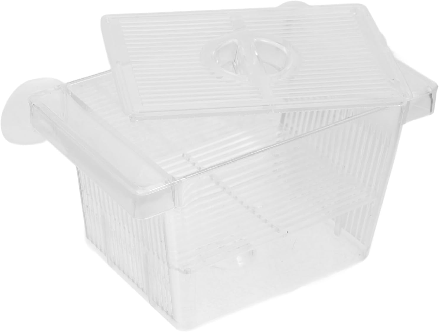 Totority Transparent Aquarium Fish Breeding Box with Isolated Divider for Fry Hatching and Protection Wear-Resistant Material Easy to Install for Fish Tank Breeders and Aquatic Pets