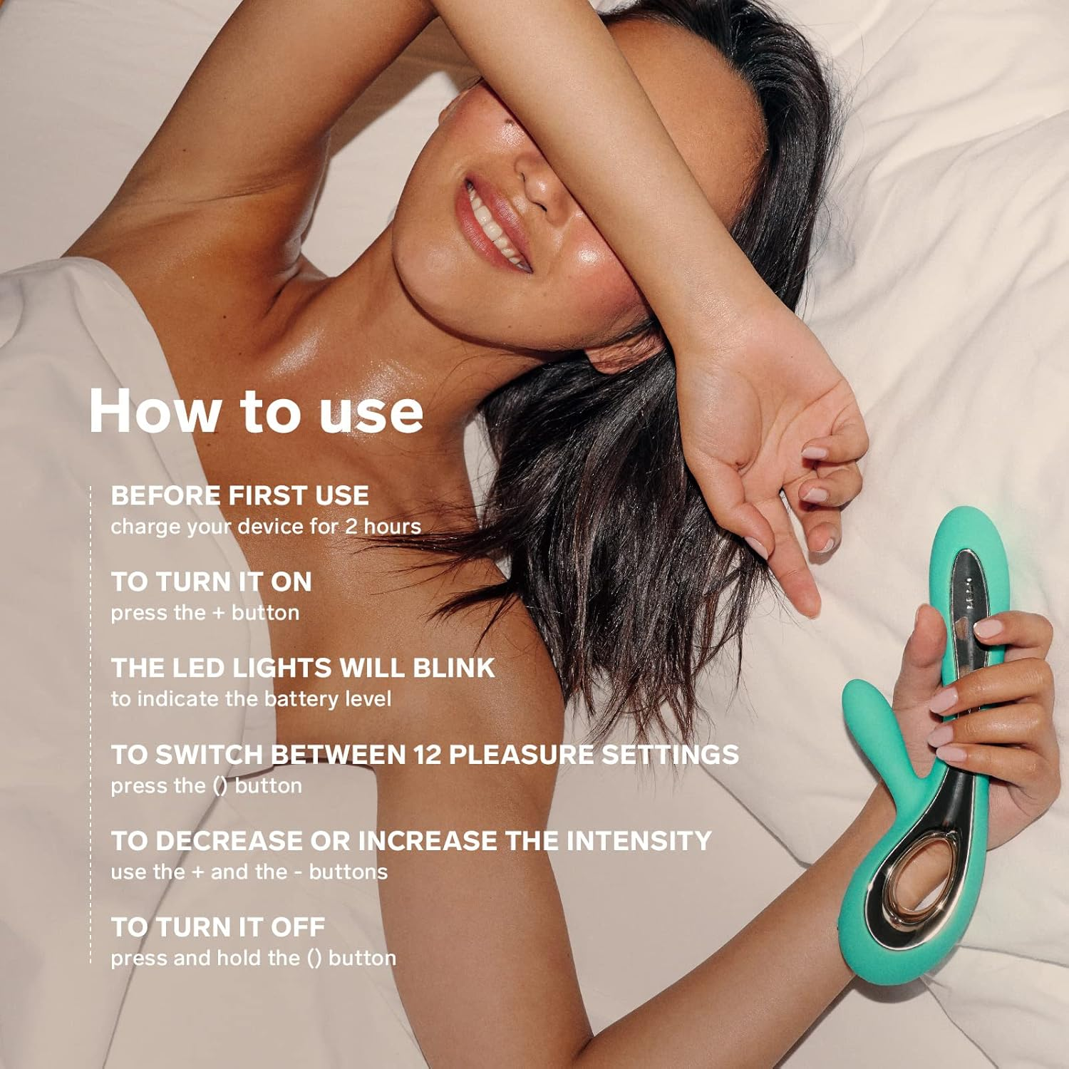 LELO SORAYA 2 Rabbit Vibrator for Women Rabbit Sex Toy Massager for Clitoral and G Spot Pleasure, Waterproof & Wireless Toys for Her Adult Pleasure, Black image number 2